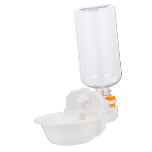 Hohopeti Automatischer Hängender Wasserspender für Hunde Katzen Tauben Auslaufsicherer und Kippsicherer Trinkspender Praktischer Haustier Wassernapf für Zuhause und Tierhandel Weiß von Hohopeti