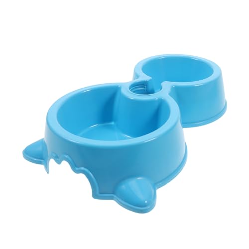 Hohopeti Automatischer Wasserspender mit Futter und Trinknapf aus Abs Futterschale mit Wasserflaschenhalter für Hunde und Katzen Langlebig Leicht zu Reinigen für Haustierfütterung von Hohopeti