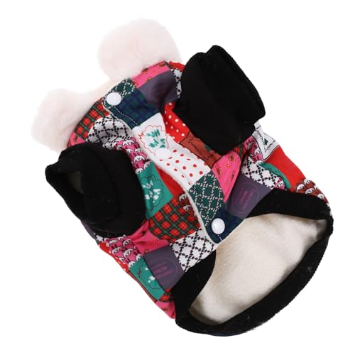 Hohopeti Luxuriöses Weihnachtsoutfit für Hunde Warmer Haustiermantel einzigartiges Design für modische Welpen Hohopeti Luxuriöses Weihnachtsoutfit für Hunde Warmer Haustiermantel einzigartiges Design für modische Welpen von Hohopeti