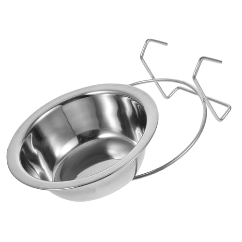 Hohopeti Vogel Wasser Feeder Papagei Käfig Lebensmittel Schüssel Robust Edelstahl Feeder Cup von Hohopeti
