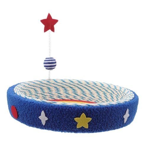 Hohopeti Cat Scratcher Bed mit Sternenmuster Stabile Runde Katzenlounge aus Karton Kratzfestes Nest und Ruheplatz für Indoor Katzen bis Schützt Möbel und Fördert Aktives Hohopeti Cat Scratcher Bed mit Sternenmuster Stabile Runde Katzenlounge aus Karton Kratzfestes Nest und Ruheplatz für Indoor Katzen bis Schützt Möbel und Fördert Aktives von Hohopeti