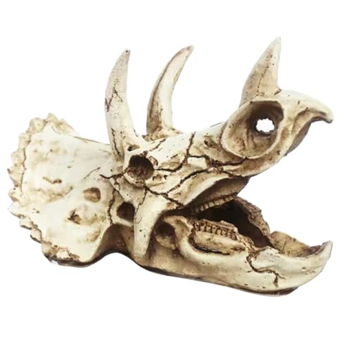 Hohopeti Dinosaurier Schädel Aquarium Dekoration Resin Versteck für Reptilien Dino Skulptur für Fischbecken Kreative Unterwasserlandschaft Versteckmöglichkeit für Garnelen und Fische Hohopeti Dinosaurier Schädel Aquarium Dekoration Resin Versteck für Reptilien Dino Skulptur für Fischbecken Kreative Unterwasserlandschaft Versteckmöglichkeit für Garnelen und Fische von Hohopeti