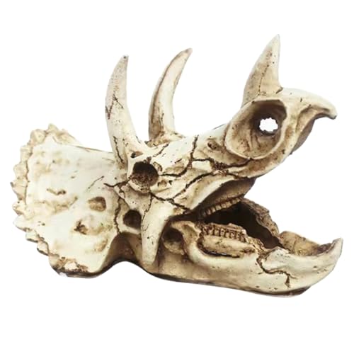Hohopeti Dinosaurier Skelett Aquarium Dekoration Harz Versteck für Fische Aquarium Höhle Reptilien Versteck Ornament für Natürliche Aquarienlandschaft von Hohopeti