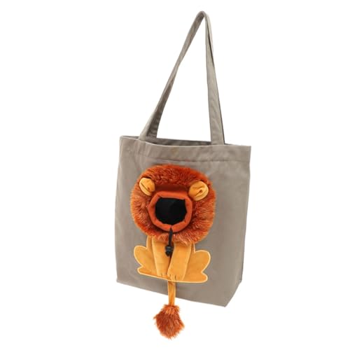 Hohopeti Faltbare Canvas Katzentragetasche mit Löwenmotiv Atmungsaktive Schultertasche für Kleine Haustiere Sichere Transportbox mit Rundumsicht Robust und Komfortabel für Reisen und Hohopeti Faltbare Canvas Katzentragetasche mit Löwenmotiv Atmungsaktive Schultertasche für Kleine Haustiere Sichere Transportbox mit Rundumsicht Robust und Komfortabel für Reisen und von Hohopeti