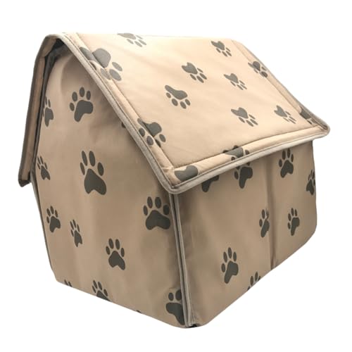 Hohopeti Faltbares Hundezelt mit Warmem Weichem Hundebett Klappbare Haustier hütte für Drinnen und Unterwegs Schützende Hundehütte für Sofa und Reisen Geeignet für Kleine und Große Hunde von Hohopeti