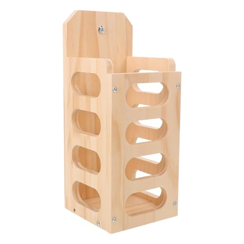 Hohopeti Großer Holzgras futterspender mit Stehendem Heuraufenhalter für Kaninchen Meerschweinchen und Kleine Nager Nachhaltige Holzfutterstation zur Futterersparnis und Sauberem von Hohopeti