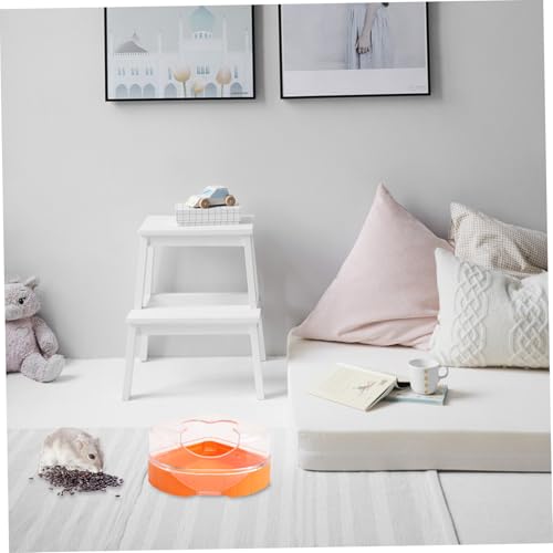Hohopeti Hamster Badehaus Transparent Kleintier Badewanne Praktisches Hamster Badezimmer Haustier Zubehör Geruchsneutral Einfach Zu Reinigen von Hohopeti