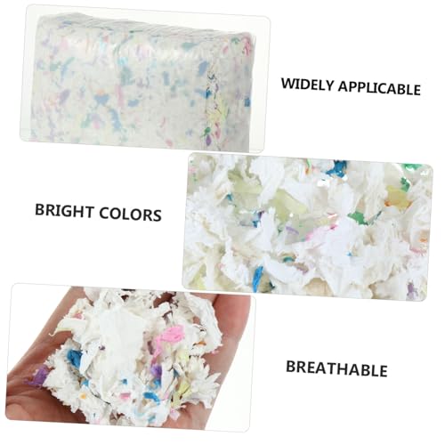 Hohopeti Hamster Einstreu Papier Bunte Papierstreu Super Saugfähig Hygienisch Käfigeinlage für Kleine Nager Wie Hamster Mäuse und Meerschweinchen Feuchtigkeitsabsorbierend und von Hohopeti