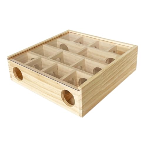 Hohopeti Hamster Holz Labyrinth Mehrgitter Käfig Zubehör Für Zwerghamster Chinchilla Aktivität Haustier Spaß Kauen Schutz Natürliches Holz Hohopeti Hamster Holz Labyrinth Mehrgitter Käfig Zubehör Für Zwerghamster Chinchilla Aktivität Haustier Spaß Kauen Schutz Natürliches Holz von Hohopeti