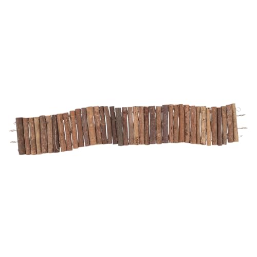 Hohopeti Hamster Kletterleiter Holz Hängebrücke Flexibles Kleintier Spielplatz für Innenbereich Platzsparend Multifunktional Leicht zu Reinigen für Hamster Mäuse und Kleine Nagetiere von Hohopeti