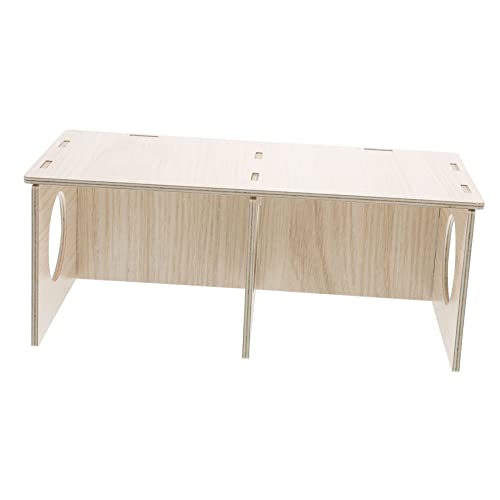 Hohopeti Hamster Massivholz Shelter Guinea Pig Hideaway Holz Kabine Haustier Spielzeug Sicher Komfortable Nest Hohopeti Hamster Massivholz Shelter Guinea Pig Hideaway Holz Kabine Haustier Spielzeug Sicher Komfortable Nest von Hohopeti