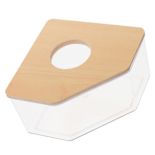 Hohopeti Hamster Sandbad Box Transparent mit Glatten Kanten Sandbad Behälter für Zwerghamster Chinchilla und Meerschweinchen Haus für Kleine Haustiere Spaßiges Badeerlebnis von Hohopeti
