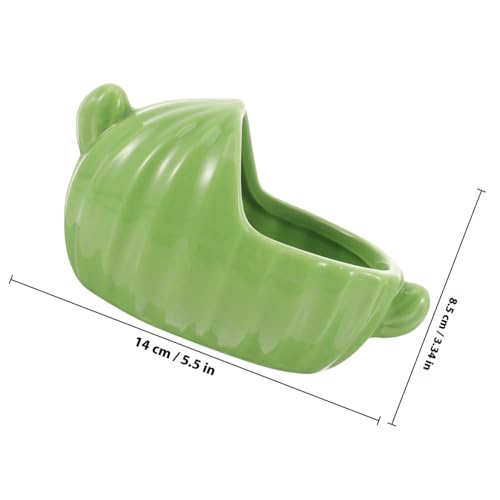Hohopeti Hamster Sandbad Keramik Badewanne für Kleine Nager Kompaktes Badezimmer mit Stabiler Leichter Keramik für Hamster Meerschweinchen und Rennmäuse Geeignet von Hohopeti