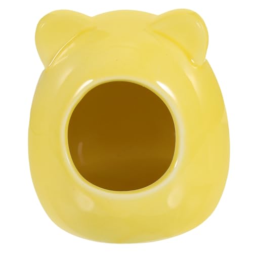 Hohopeti Hamsterhütte für Hamster Keramik Hamsternest Schlafumgebung Kühlhaus Gelb Hohopeti Hamsterhütte für Hamster Keramik Hamsternest Schlafumgebung Kühlhaus Gelb von Hohopeti