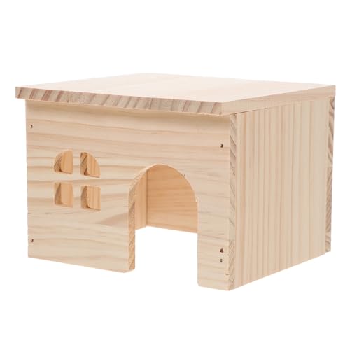 Hohopeti Hamster Versteck aus Natürlichem Holz mit Futter und Wasserplattform Multifunktionales Kleintierhaus für Hamster Kaninchen und Mäuse Leicht zu Reinigen und Transportieren Hohopeti Hamster Versteck aus Natürlichem Holz mit Futter und Wasserplattform Multifunktionales Kleintierhaus für Hamster Kaninchen und Mäuse Leicht zu Reinigen und Transportieren von Hohopeti