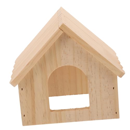 Hohopeti Holz Hamsterhaus Für Kleine Tiere Stabiler Rückzugsort Für Hamster Meerschweinchen Zwerghasen Und Andere Kleintiere Zum Spielen Und Schlafen Robust Und Langlebig von Hohopeti