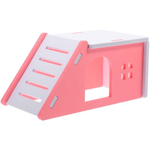 Hohopeti Hamsterhaus aus Sicherem PVC Geräumiges Versteck und Klettermöglichkeit Glatte Oberfläche Schützt Pfoten Vielseitiges Kleintier spielhaus für Hamster und Rattenkäfig Zubehör von Hohopeti