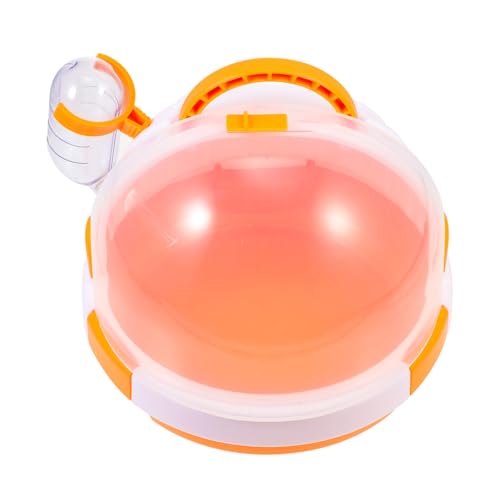 Hohopeti Hamster-Tragetasche Tragbar Für Haustiere Käfig Behälter Für Camping Reisen Orange Hohopeti Hamster-Tragetasche Tragbar Für Haustiere Käfig Behälter Für Camping Reisen Orange von Hohopeti
