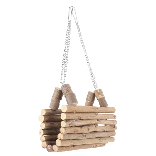 Hohopeti Hamsterspielzeug Holzschaukel Hängematte für Zwerghamster Käfig Zubehör Sicher Glatte Kanten Komfortables Kauen Hohopeti Hamsterspielzeug Holzschaukel Hängematte für Zwerghamster Käfig Zubehör Sicher Glatte Kanten Komfortables Kauen von Hohopeti