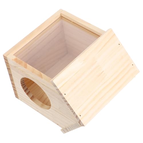 Hohopeti Hamsterversteck aus Holz mit Beobachtungsfenster Abnehmbarer Struktur für Zwerghamster und Kleintiere Transparentes Design für Einfache Beobachtung und Pflege Hohopeti Hamsterversteck aus Holz mit Beobachtungsfenster Abnehmbarer Struktur für Zwerghamster und Kleintiere Transparentes Design für Einfache Beobachtung und Pflege von Hohopeti