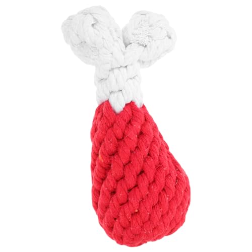 Hohopeti Handgefertigtes Hundespielzeug aus Baumwollseil Hähnchenbein Design Robustes Kauspielzeug für Hunde Fördert Zahnpflege und Interaktion für Kleine und Mittlere Hunde zum Kauen Hohopeti Handgefertigtes Hundespielzeug aus Baumwollseil Hähnchenbein Design Robustes Kauspielzeug für Hunde Fördert Zahnpflege und Interaktion für Kleine und Mittlere Hunde zum Kauen von Hohopeti