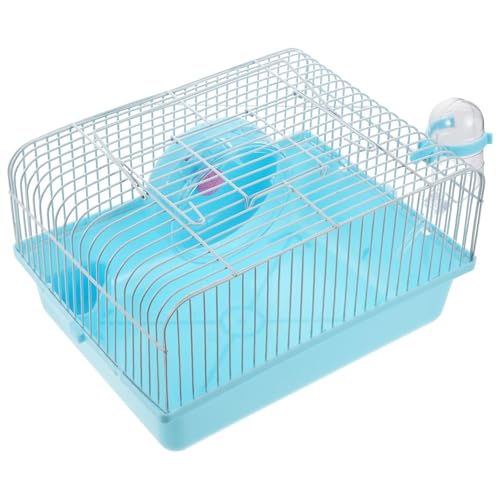Hohopeti Handlicher Hamsterkäfig Futter Wassernapf Laufradspielzeug Leichter Nagerkäfig für Zwerghamster als Tragbarer Haustierträger für Ausflüge und Reisen Hohopeti Handlicher Hamsterkäfig Futter Wassernapf Laufradspielzeug Leichter Nagerkäfig für Zwerghamster als Tragbarer Haustierträger für Ausflüge und Reisen von Hohopeti