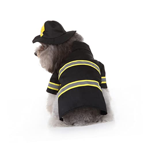 Hohopeti Hundekleidung Feuerwehruniformform Performance-kostüm Verwandelter Mantel Für Haustiere XL Hohopeti Hundekleidung Feuerwehruniformform Performance-kostüm Verwandelter Mantel Für Haustiere XL von Hohopeti