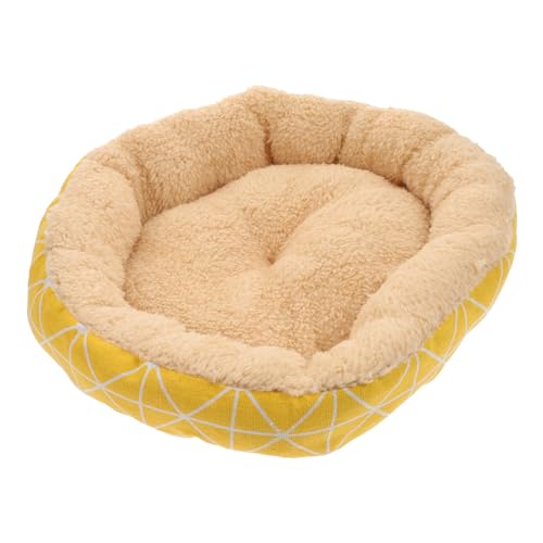 Hohopeti Katzennest Lammfleece Haustier Kompaktes Hundebett Indoor Bequemes Nest Für Katzen Hundeschlafbett von Hohopeti