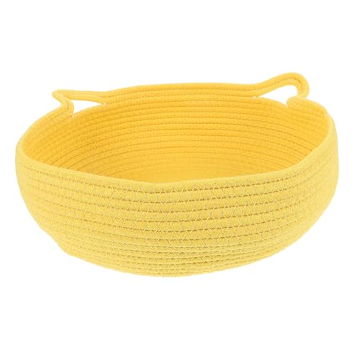 Hohopeti Katzenbett Aus Baumwollseil Rund Gemütlich Waschbar Für Kleine Katzen Und Hunde Elegantes Design Für Jedes Zuhause Perfekter Schlafplatz Für Entspannte Nickerchen von Hohopeti