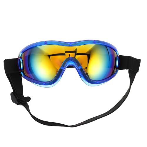 Hohopeti Haustierbrille Hunde Sonnenbrille Hundebrille Hundeaugenschutz Sonnenbrillen für Haustiere Hundebrille mit UV-Schutz große UV-Sonnenbrille für Hunde Blau von Hohopeti