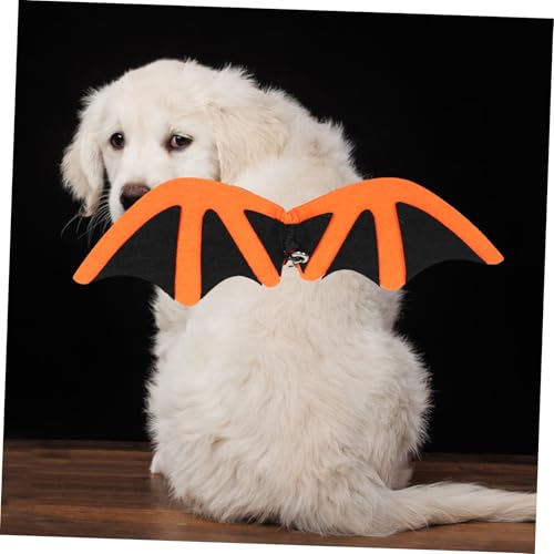Hohopeti Haustierflügel Fliege Kleine Hundekleidung Haustierleine Mit Flügel Haustierkleidung Für Hunde Fledermausflügel Umhang Haustier Fledermausflügel Cosplay Katzenflügel von Hohopeti