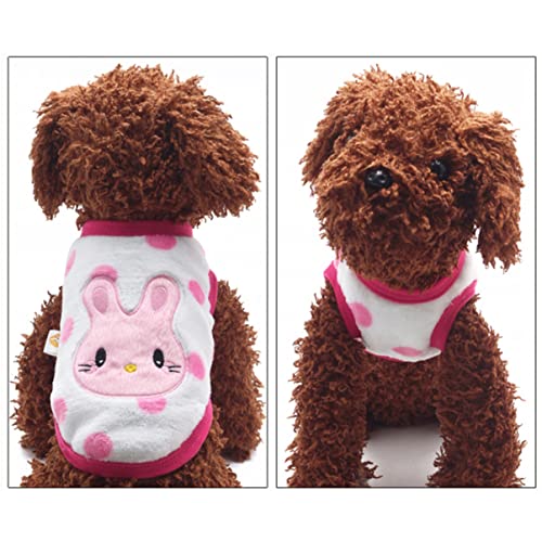 Hohopeti Haustierweste Hund Winter Warme Kleidung Hundearztuniform Hundeplüschpullover Welpenjacken Für Kleine Hunde ädchen Kleidung Für Haustierhunde Haustier-Outfit Stickerei von Hohopeti