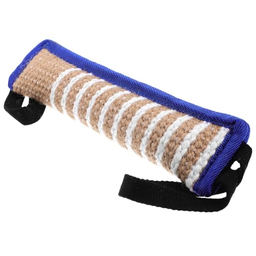 Hohopeti Hochwertiges Hundebeißkissen aus Langlebigem Jute Material Robustes Kauspielzeug für Große Hunde Interaktives Trainingsspielzeug zur Zahnpflege und Beschäftigung Widerstandsfähig von Hohopeti