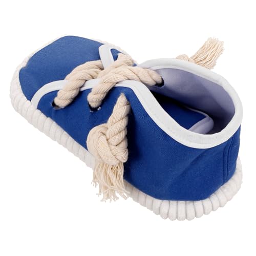 Hohopeti Hochwertiges Hundespielzeug Schuhe-Form aus Baumwollseil und Canvas Robustes Quietschspielzeug für Aggressive Kauer Interaktives Beißspielzeug zur Zahnpflege und Hohopeti Hochwertiges Hundespielzeug Schuhe-Form aus Baumwollseil und Canvas Robustes Quietschspielzeug für Aggressive Kauer Interaktives Beißspielzeug zur Zahnpflege und von Hohopeti