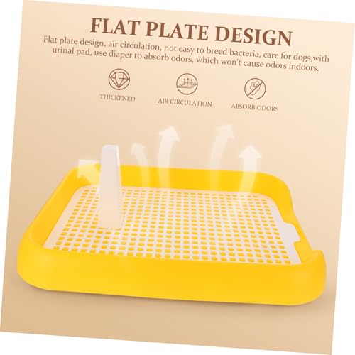 Hohopeti Hochwertiges PP Hundeklo mit Rutschfestem Design und Ergonomischer Form Leichter und Langlebiger Welpen Toilette für Kleine bis Mittelgroße Hunde zur Natürlicher von Hohopeti