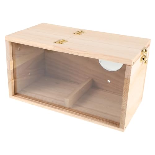 Hohopeti Holz Nistkasten für Sittiche mit Transparentem Acrylfenster Brut Nistbox für Wellensittiche Nymphensittiche Kanarienvögel Outdoor Vogelhaus für Balkone und Gärten Hohopeti Holz Nistkasten für Sittiche mit Transparentem Acrylfenster Brut Nistbox für Wellensittiche Nymphensittiche Kanarienvögel Outdoor Vogelhaus für Balkone und Gärten von Hohopeti