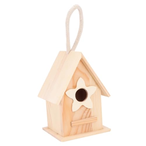 Hohopeti Holz Vogelhaus zum Bemalen Kreatives Nistkasten aus Naturholz Wetterfestes Robust Gefertigt DIY Vogelhaus Dekoration für Garten Balkon Outdoor Hohopeti Holz Vogelhaus zum Bemalen Kreatives Nistkasten aus Naturholz Wetterfestes Robust Gefertigt DIY Vogelhaus Dekoration für Garten Balkon Outdoor von Hohopeti