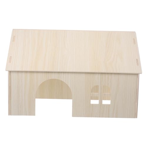 Hohopeti Großes Holzhaus Für Kleine Tiere Sicherer Rückzugsort Für Hamster Meerschweinchen Und Eichhörnchen Für Klettern Und Entspannen Aus Hochwertigem Holz Gefertigt von Hohopeti