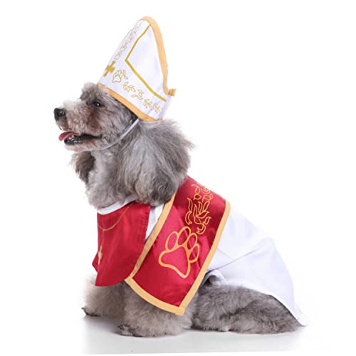 Hohopeti Hund Kätzchen Hutgröße Mantel Tuch Katze L Pate Für Spiel Rolle Weihnachten Zubehörgröße Anzug Kostüme Haustier Papst Pateween Größe Welpenhundehut Mittlere Kleidung Hundezubehör Hohopeti Hund Kätzchen Hutgröße Mantel Tuch Katze L Pate Für Spiel Rolle Weihnachten Zubehörgröße Anzug Kostüme Haustier Papst Pateween Größe Welpenhundehut Mittlere Kleidung Hundezubehör von Hohopeti