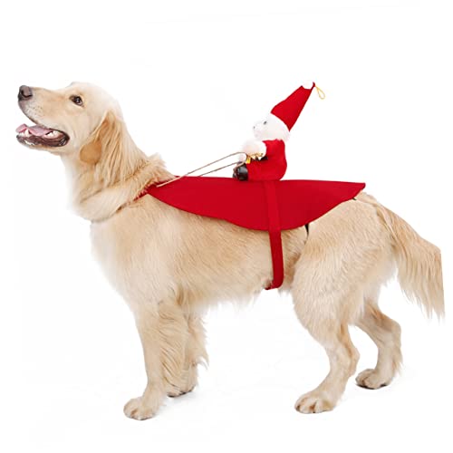 Hohopeti Hundemantel Partykleidung für Haustiere Weihnachten großes Hundekostüm Weihnachts hundekostüm Weihnachten hundekostüm Kleider Weihnachtsmann-Kostüm Hundekleidung Haustierkleidung von Hohopeti