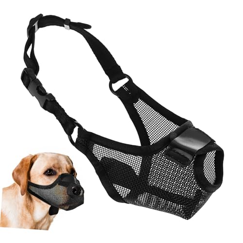 Hohopeti Dog Muzzle Mesh Verstellbarer Atmungsaktiver Maulkorb Für Hunde Geeignet Für Training Und Alltag Sorgt Für Mehr Kontrolle Und Komfort Für Kleine Bis Große Rassen von Hohopeti