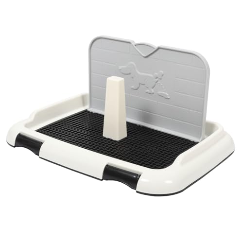 Hohopeti Welpentoilette Für Den Haushalt Großes Hundetöpfchen Haustiertoilette Trainingstöpfchen Spritzwassergeschütztes Design Schwarz von Hohopeti