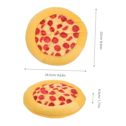 Hohopeti Interaktives Kauspielzeug Pizzaform aus Weichem Plüsch für Kleine bis Große Hunde Langlebiges Quietschspielzeug zur Zahnpflege und Beschäftigung Robust und Spielerisch Spaßig von Hohopeti
