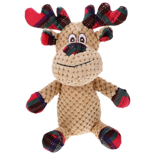 Hohopeti Weihnachtliches Kuscheltier Für Hunde Plüsch-elch Quietschspielzeug Langlebig Kauen Fördert Die Zahnpflege Und Beschäftigung Für Welpen Und Große Hunde Hohopeti Weihnachtliches Kuscheltier Für Hunde Plüsch-elch Quietschspielzeug Langlebig Kauen Fördert Die Zahnpflege Und Beschäftigung Für Welpen Und Große Hunde von Hohopeti