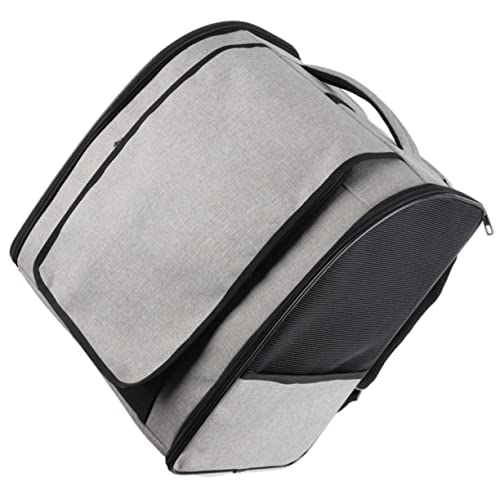 Hohopeti Atmungsaktiver Haustier-Rucksack Katzen-Rucksack Großraum-Haustiertasche Haustierträger Belüftetes Mesh von Hohopeti