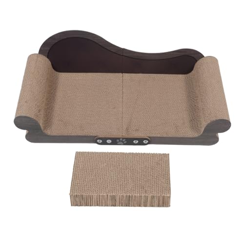 Hohopeti Katzenkratzsofa aus Wellpappe Kratzfest kein Abfallen von Krümeln Indoor-kratzbrett für Katzen Schützt Möbel Fördert Gesunde Krallenpflege Modernes Design Pflegeleicht für Hohopeti Katzenkratzsofa aus Wellpappe Kratzfest kein Abfallen von Krümeln Indoor-kratzbrett für Katzen Schützt Möbel Fördert Gesunde Krallenpflege Modernes Design Pflegeleicht für von Hohopeti
