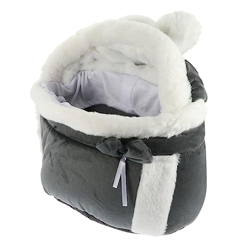 Hohopeti Katzenrucksack Katzentransportbox Für Den Winter Katze Schlafsack Flauschiges Katzenbett Katzenzeltbett Tragbares Katzenhaus Kätzchenbett Katzenstreu Igel Korb Stoff Reisen 2 in 1 von Hohopeti