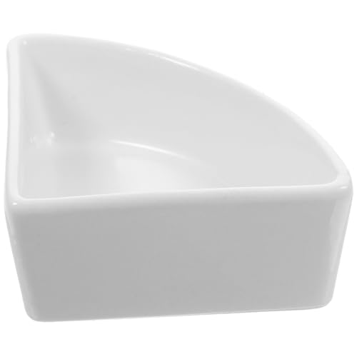 Hohopeti Keramik Hamster Futternapf Dreieckige Wasserschale Futterbecken Stabil Langlebig Leicht Zu Reinigen Für Kleine Haustiere Zwerghamster Meerschweinchen von Hohopeti