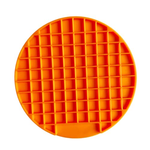 Hohopeti Haustier Hund Langsam Pad Pet Feeder Silikon Kissen Matte Hund Welpen Lebensmittel Schüssel Orange von Hohopeti