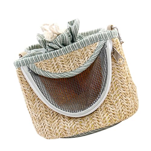 Hohopeti Kleiner Hamster Transport Rucksack mit Reißverschluss Tragbare Haustier Tragetasche für Außen Geeignet für Hamster Ratten und Kleine Klettertiere Warm Modisch für Zufällige Farbe von Hohopeti